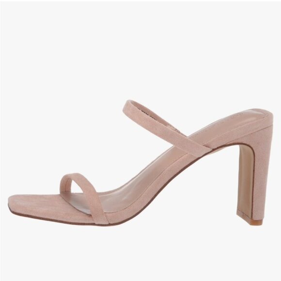 The Drop Avery Square Toe Two Strap High Heel Sandal - Picture 7 of 7